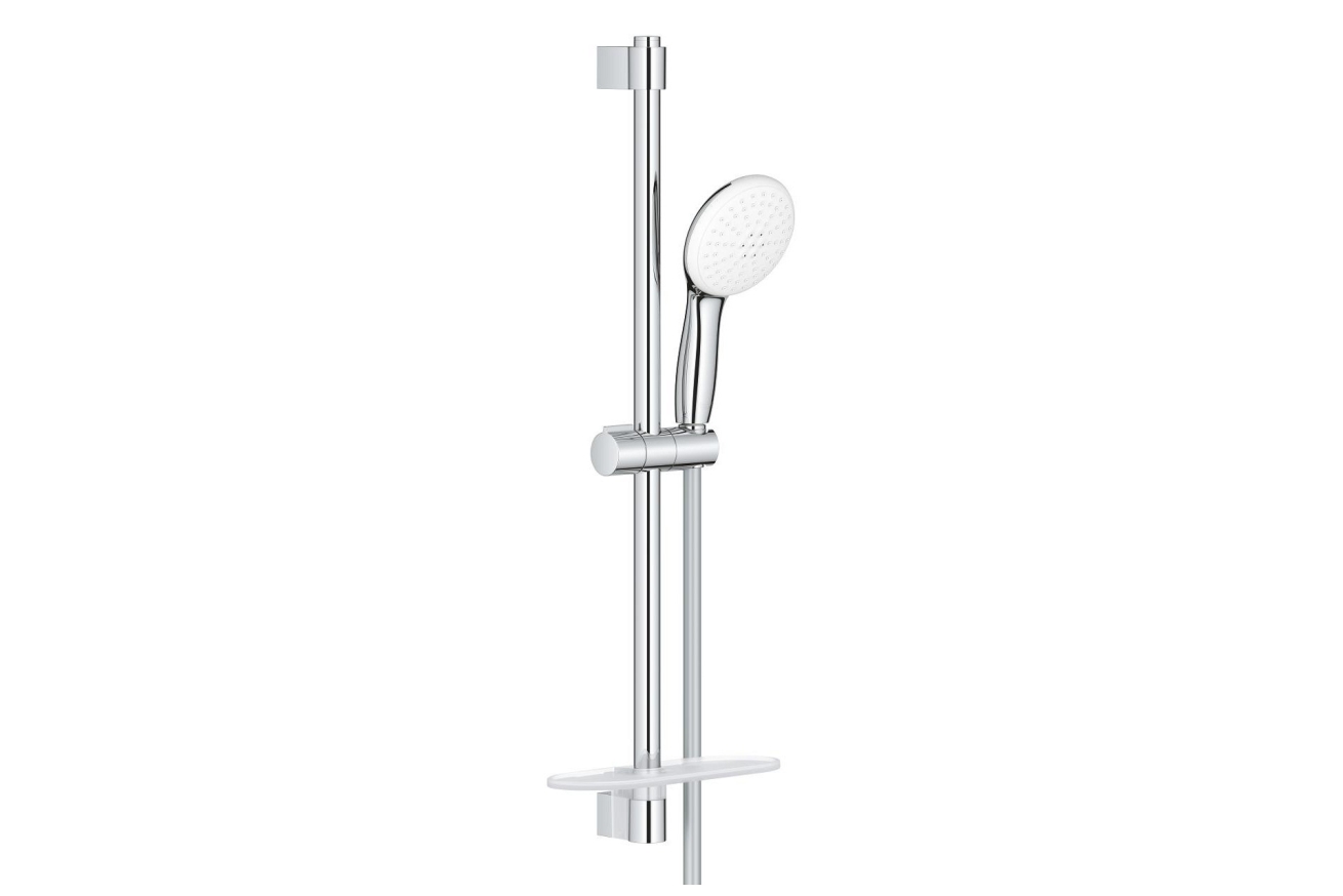 Душевой гарнитур GROHE Tempesta 110 с мыльницей, 2 режима струи, душевая штанга 600 мм, 7,4 л/мин, хром (26638003)