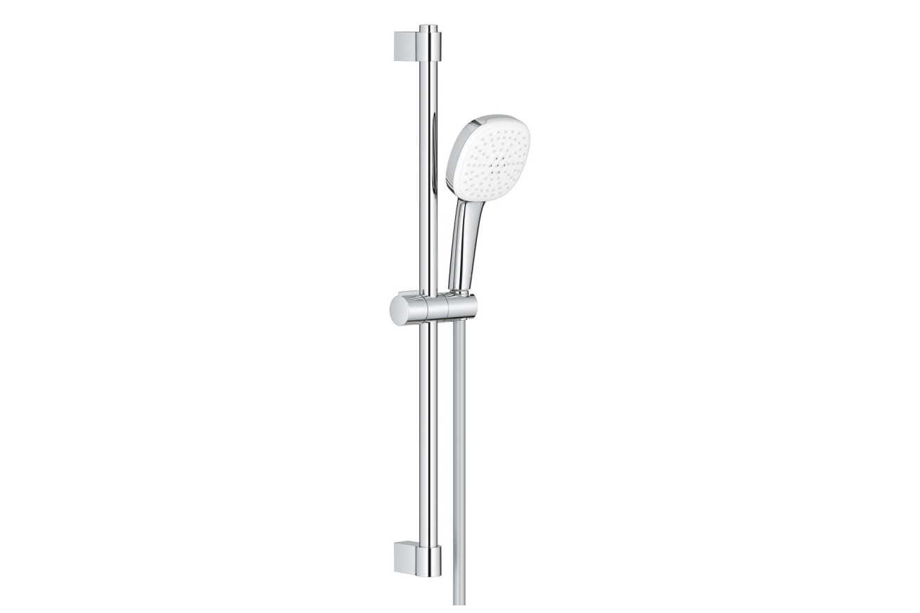 Душевой гарнитур GROHE Tempesta Cube 110, 2 режима струи, душевая штанга 600 мм, 7,4 л/мин, хром (26748003)