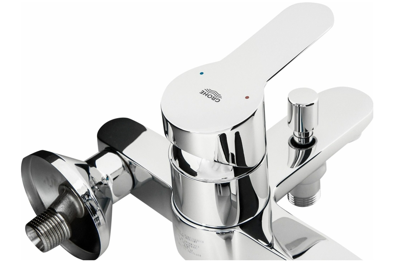 Смеситель для ванны GROHE Start Edge, настенный монтаж, хром (23348000)