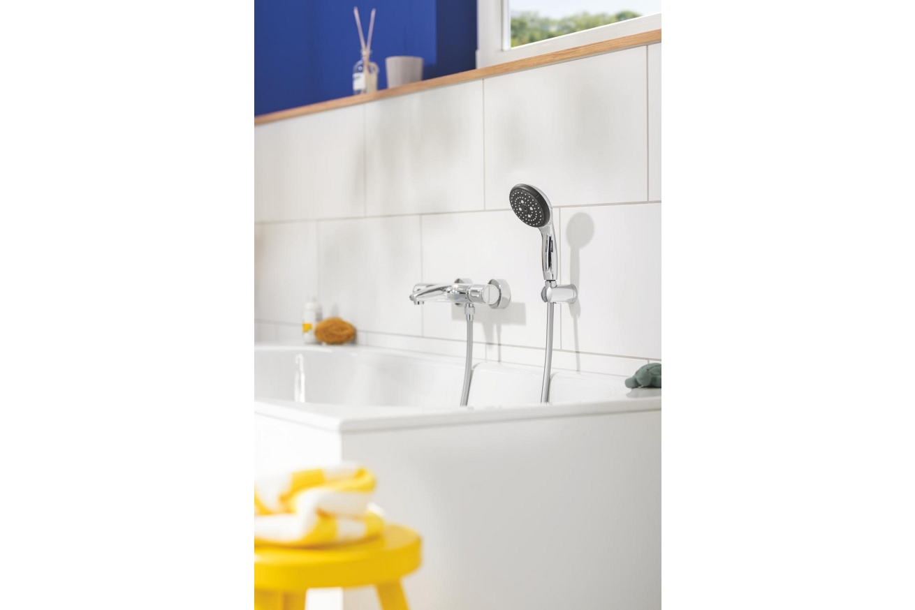 Ручной душ GROHE Vitalio Start 100, 3 режима, хром/черный (26031000)