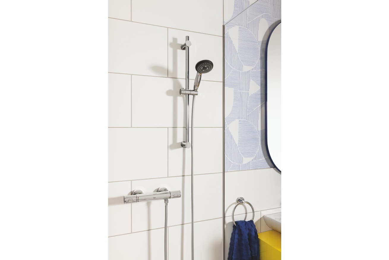 Ручной душ GROHE Vitalio Start 100, 3 режима, хром/черный (26031000)