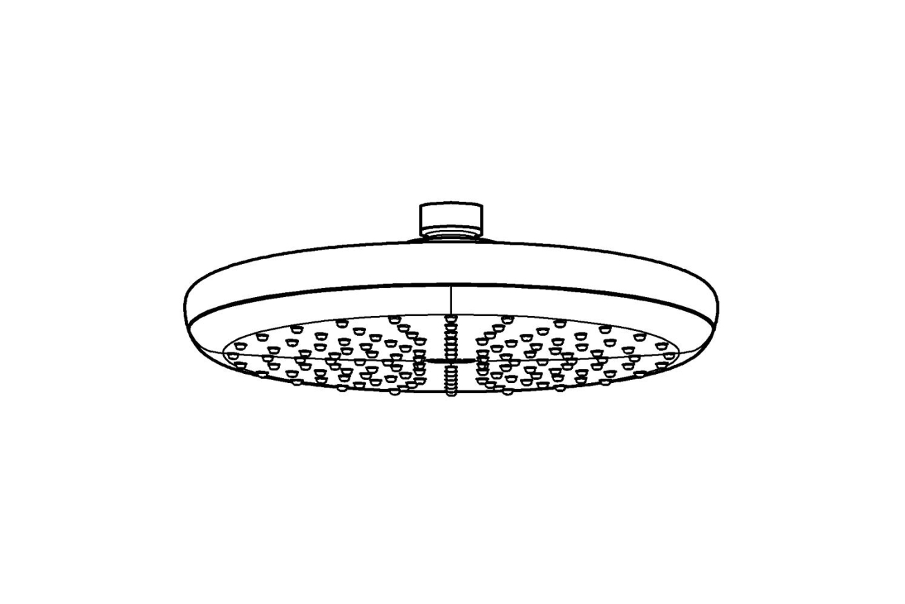 Верхний душ GROHE Tempesta 210, 9,5 л/мин, 1 режим, хром (26410000)