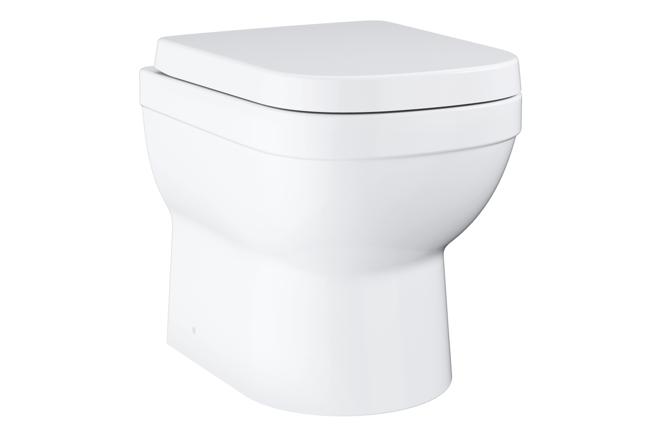 Унитаз напольный приставной GROHE Euro Ceramic, альпин-белый (39555000)