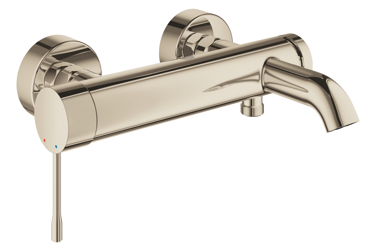 Смеситель для ванны GROHE Essence, никель глянцевый (25250BE1)