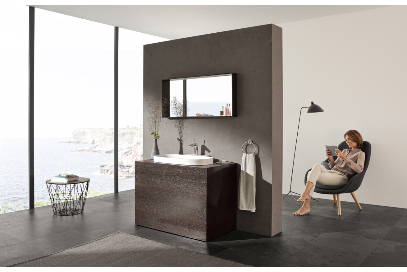 Смеситель для раковины GROHE Eurodisc Joy с донным клапаном, M-size, хром (23427000)