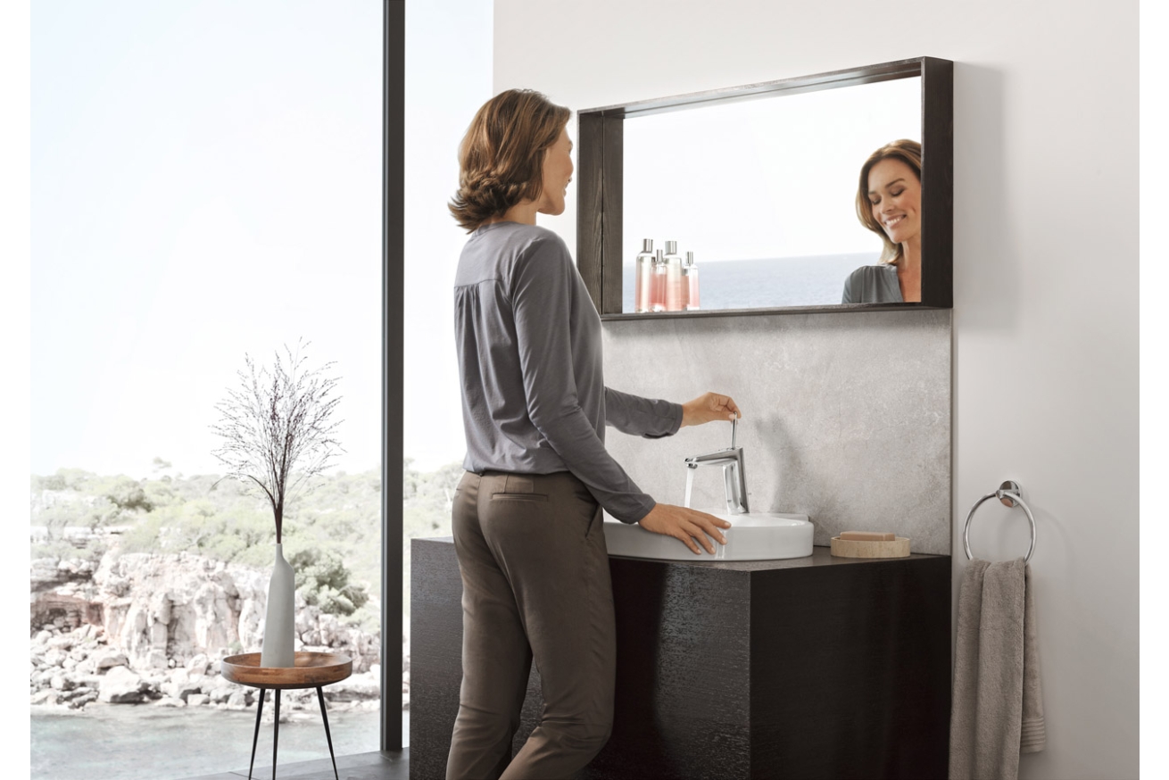 Смеситель для раковины GROHE Eurodisc Joy с донным клапаном, M-size, хром (23427000)