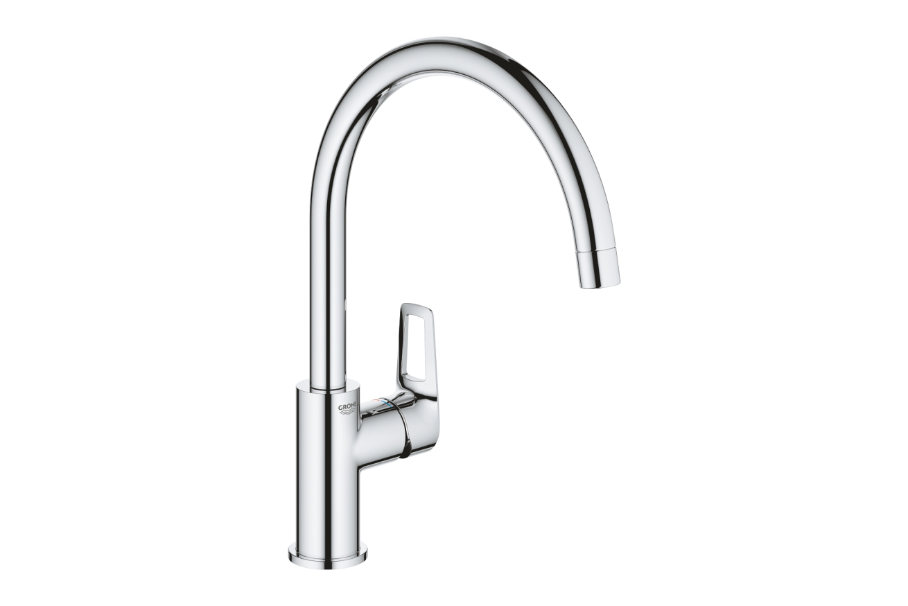 Смеситель для кухни GROHE Start Loop с высоким C-образным изливом, хром (31374001)