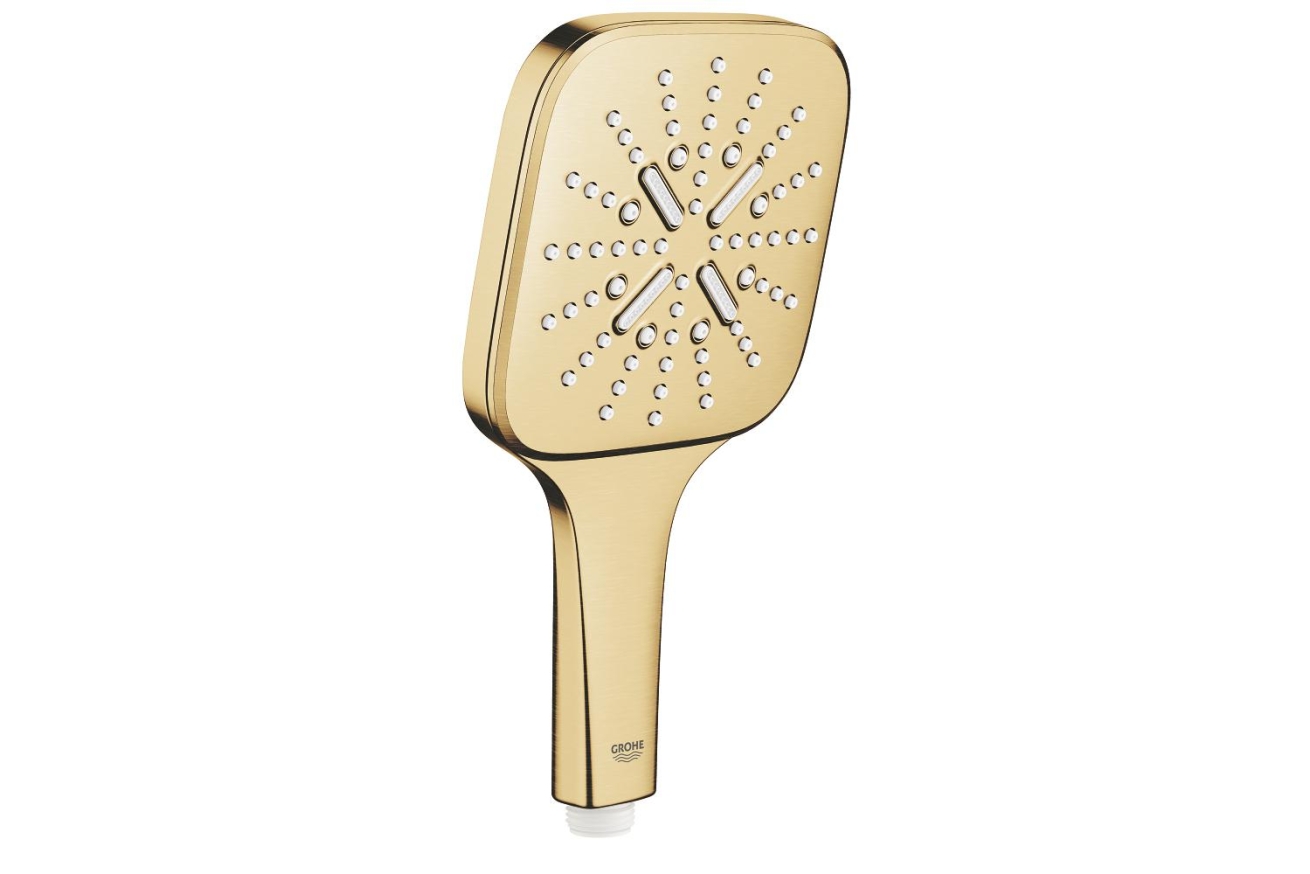 Ручной душ GROHE Rainshower SmartActive 130 Cube, 3 режима, холодный рассвет матовый (26582GN0)