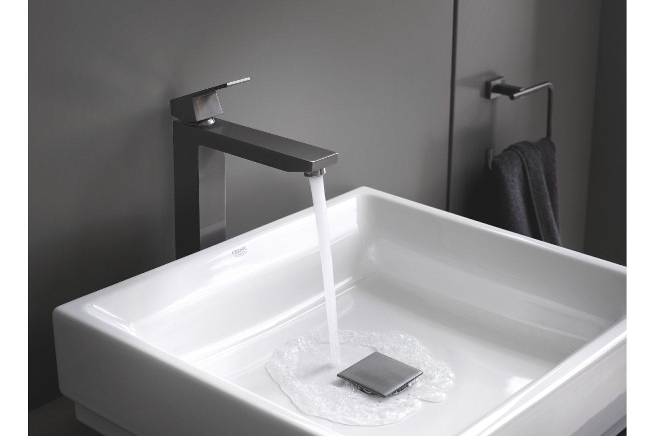 Раковина GROHE Cube Ceramic, свободностоящая, без перелива 50 см, альпин-белый (3948100H)