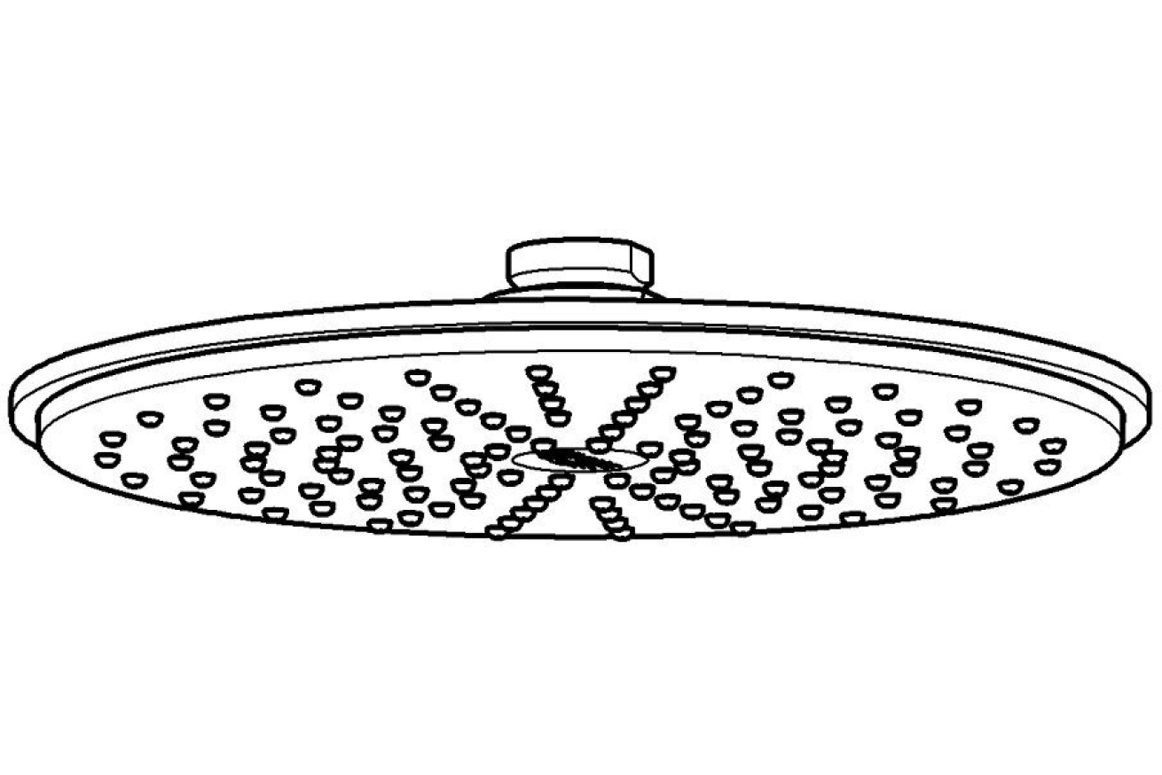 Верхний душ GROHE Rainshower Cosmopolitan, 1 режим, белая луна (28368LS0)