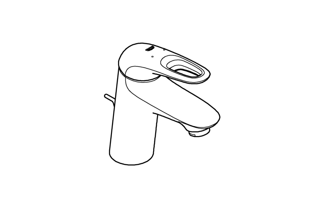 Смеситель для раковины GROHE Eurostyle, S-size, хром (33558003)