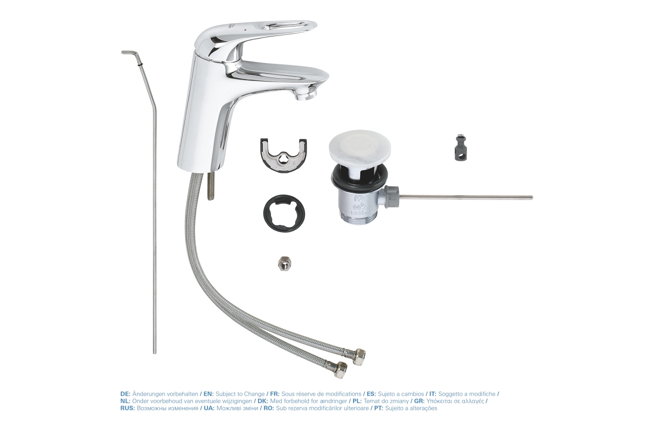 Смеситель для раковины GROHE Eurostyle, S-size, хром (33558003)