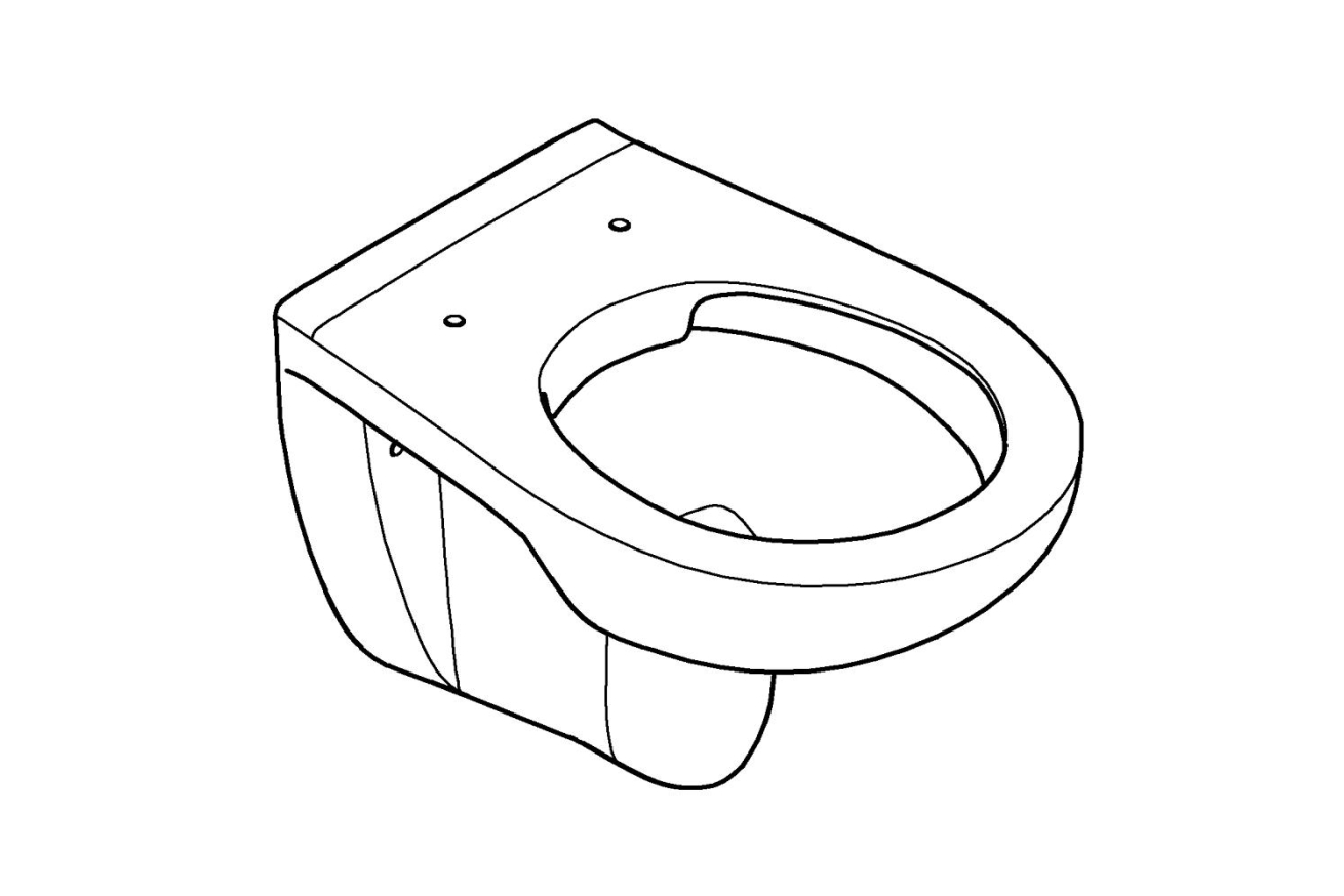 Подвесной унитаз GROHE Bau Ceramic, альпин-белый (39427000)
