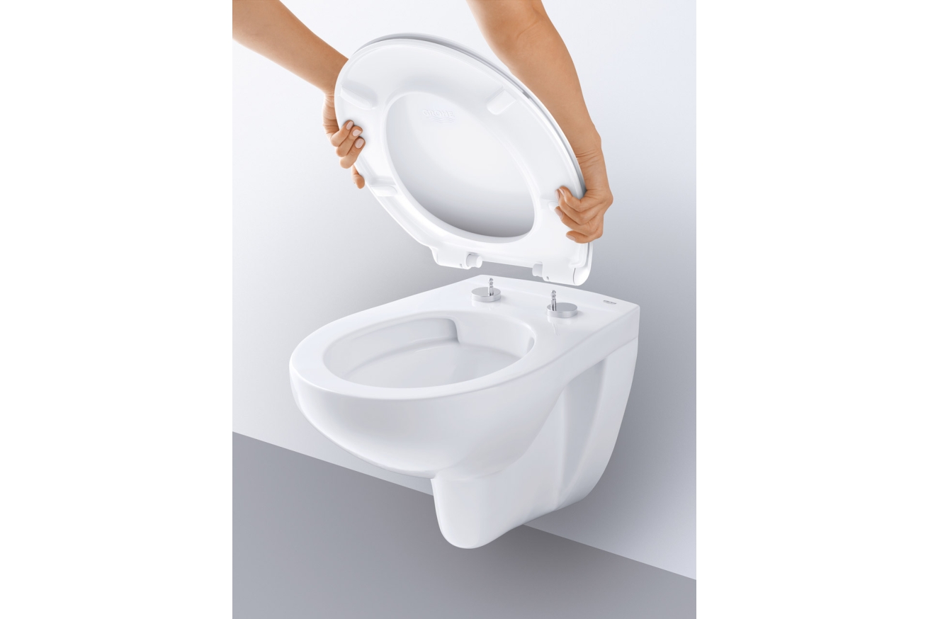 Подвесной унитаз GROHE Bau Ceramic, альпин-белый (39427000)