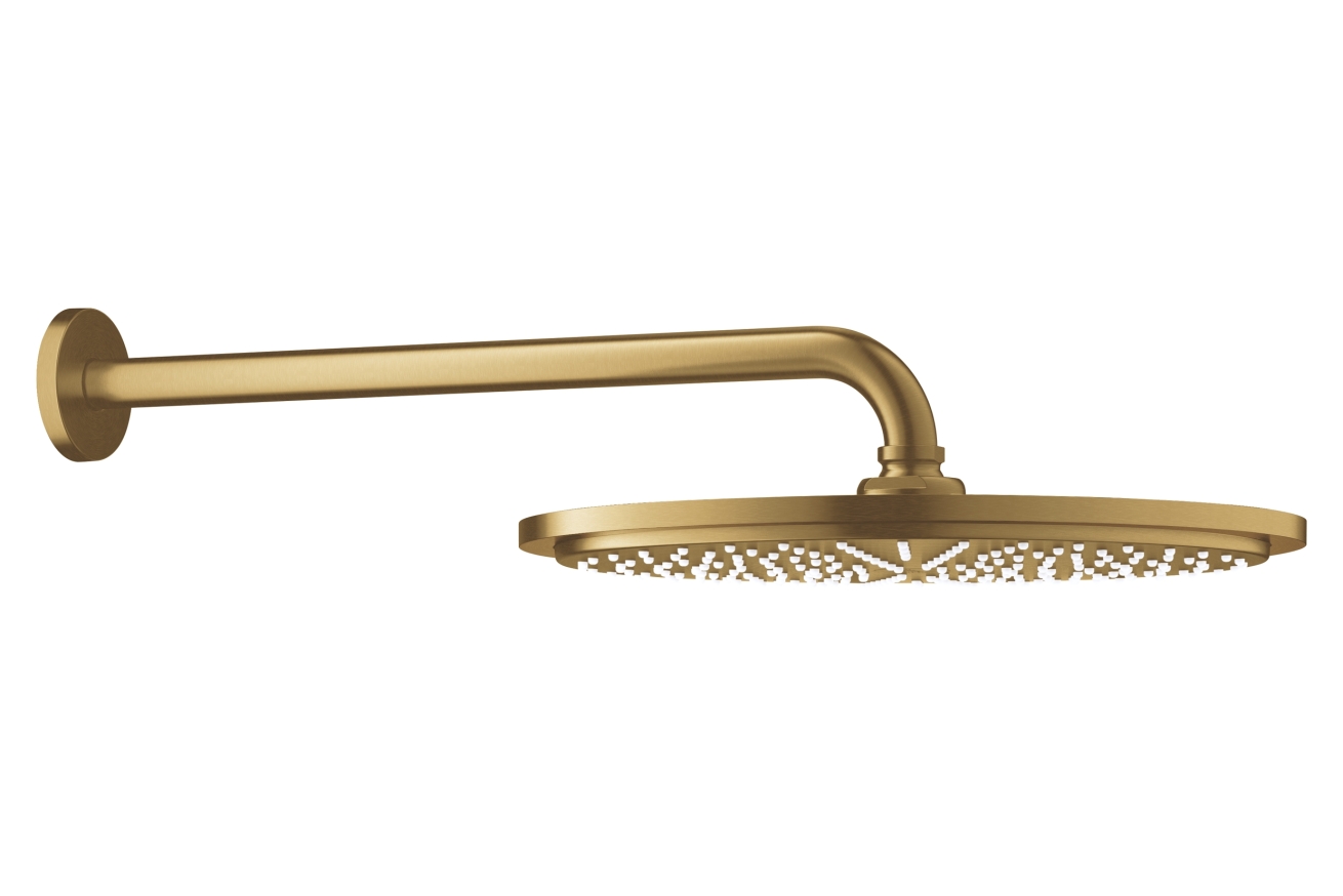 Верхний душ GROHE Rainshower Cosmopolitan 310, 8 л/мин, 1 режим, 380 мм, холодный рассвет матовый (26066GN0)