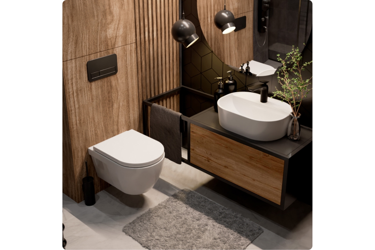 Комплект инсталляции GROHE Rapid SL NW0145/S с унитазом AQUAme AQM2011 и сиденьем с микролифтом (NW0278)