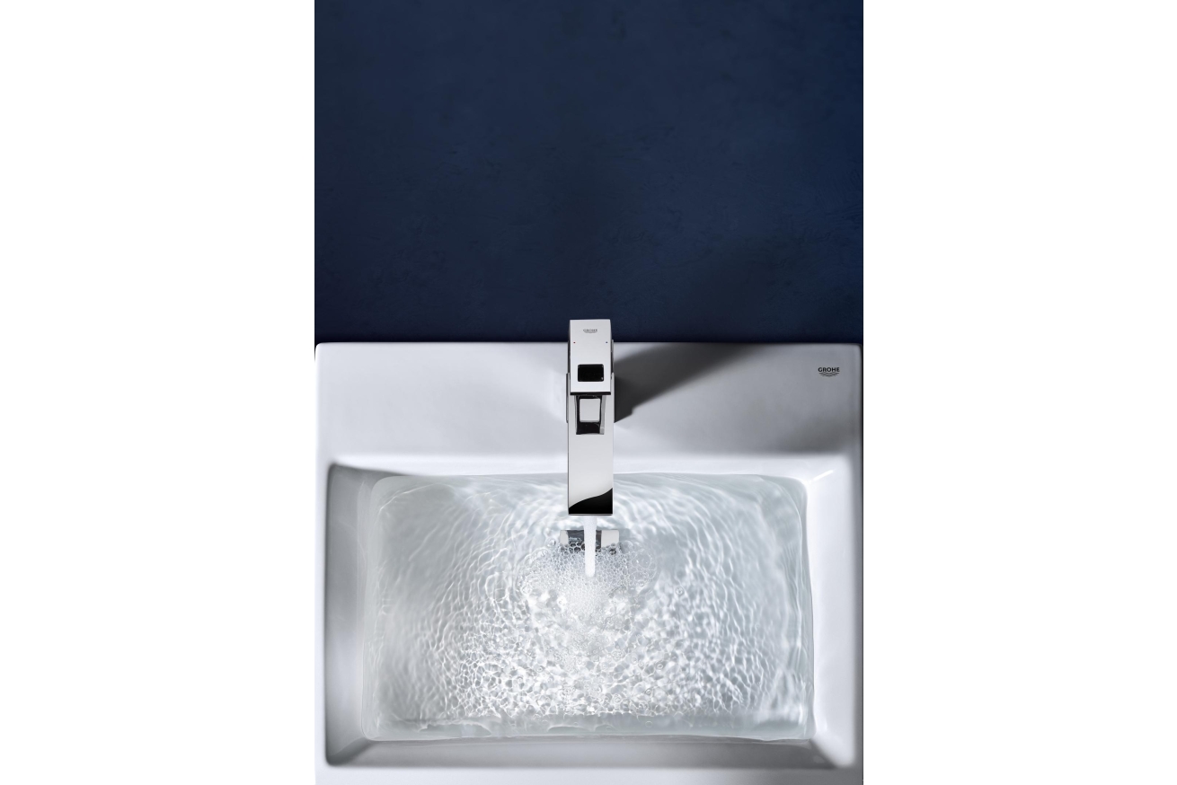 Смеситель для раковины GROHE Eurocube с донным клапаном, M-size, хром (23445000)