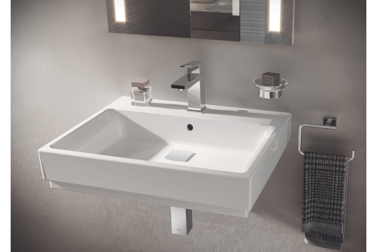 Смеситель для раковины GROHE Eurocube с донным клапаном, M-size, хром (23445000)