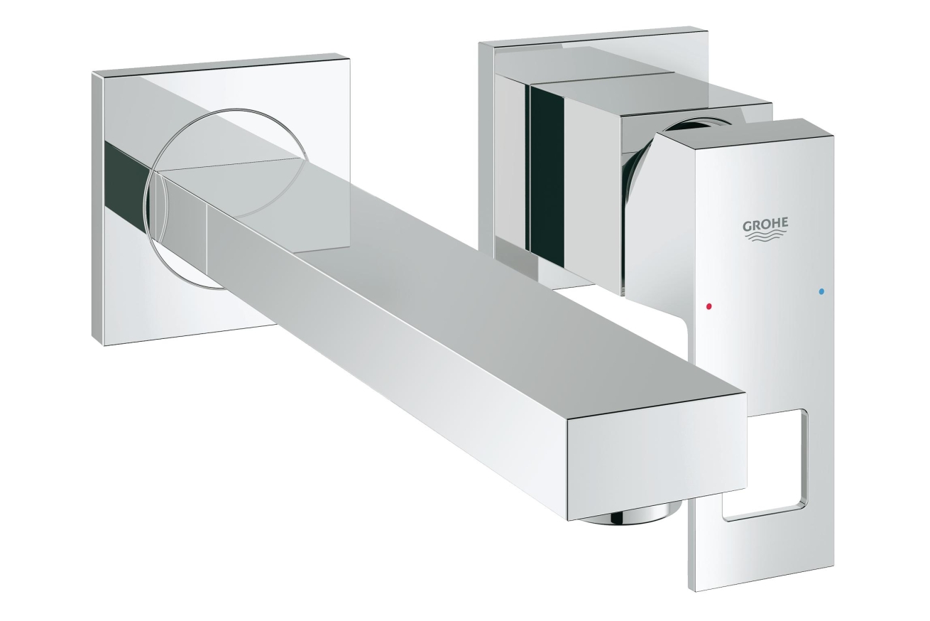 Внешняя часть смесителя для раковины GROHE Eurocube на 2 отверстия, M-Size, хром (23447000)