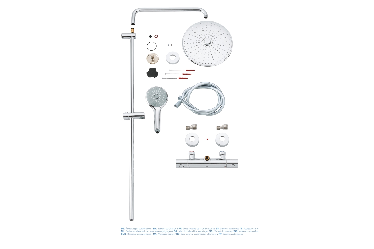 Душевая система GROHE Euphoria System 260 с термостатом для душа, хром (27296002)