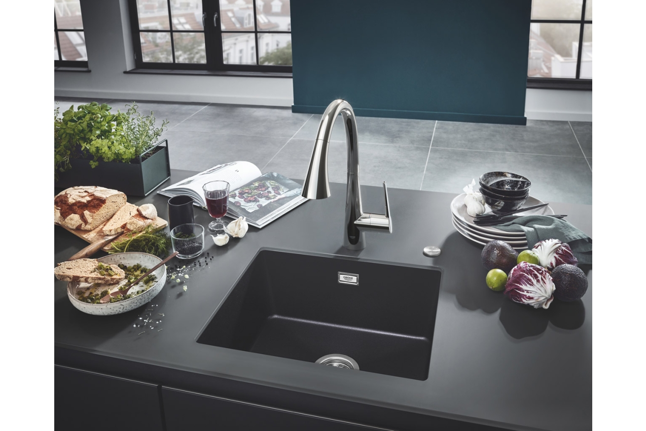 Смеситель для кухни GROHE Zedra с вытяжным душем 3jet, хром (32294002)