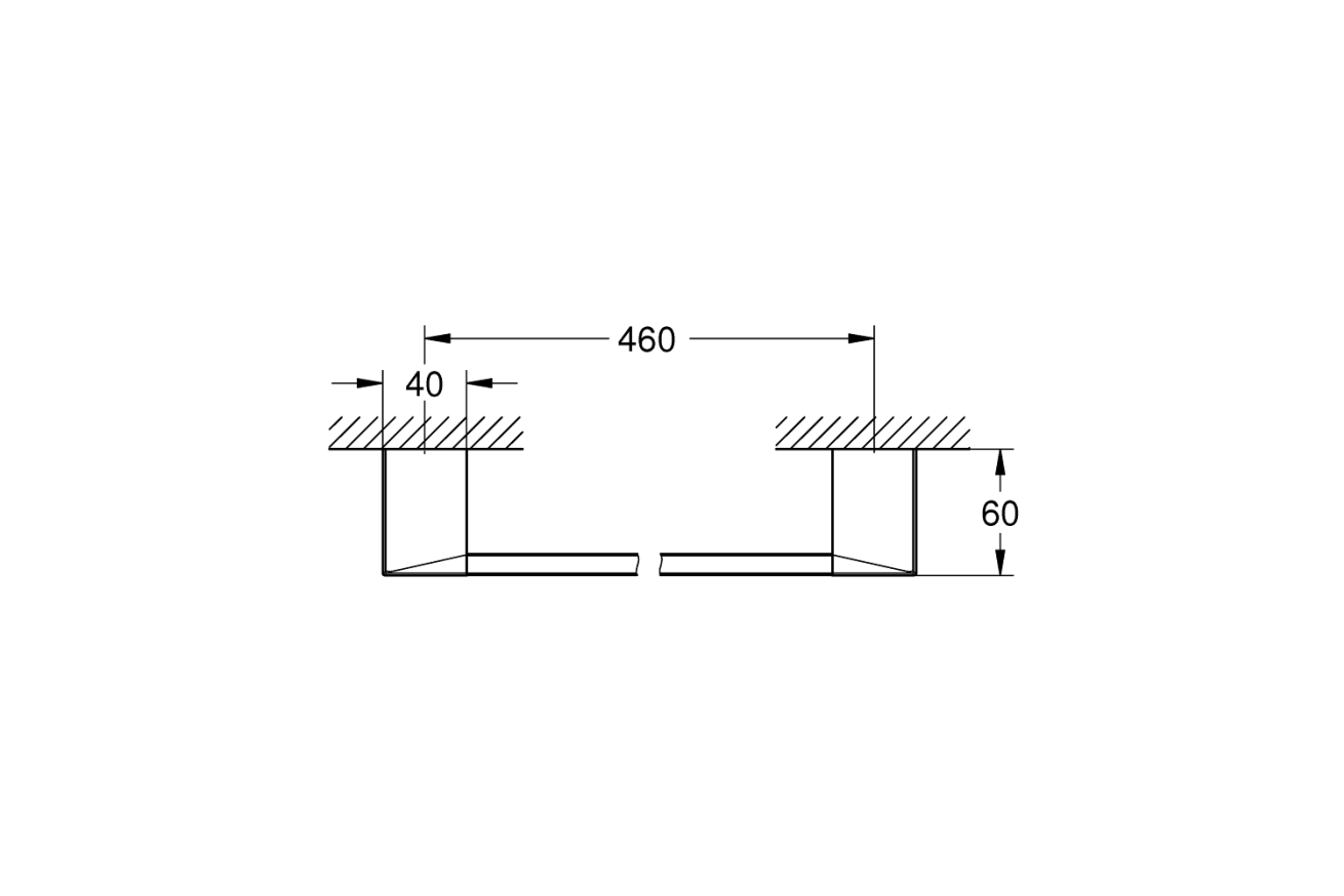 Держатель для полотенца GROHE Selection Cube, хром (40767000)