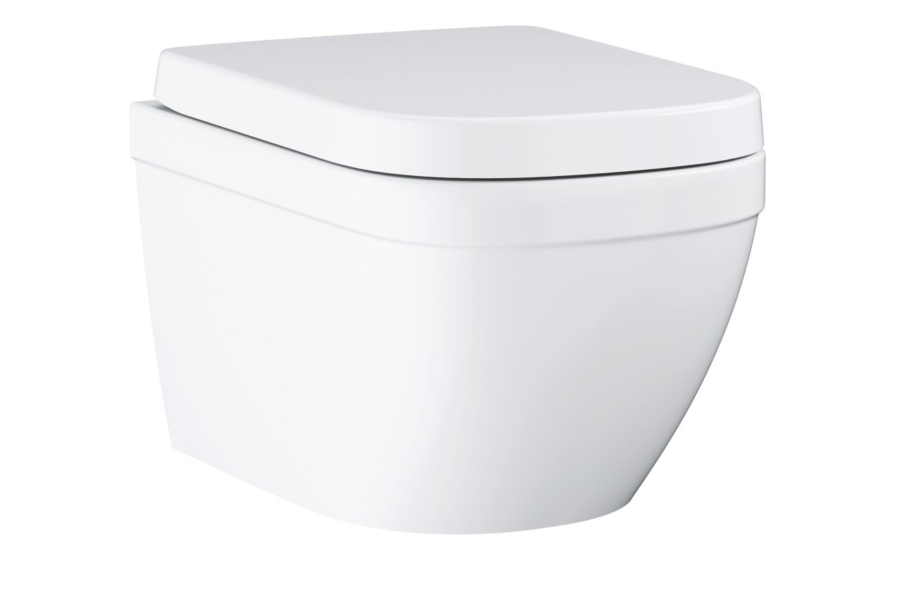 Унитаз подвесной GROHE Euro Ceramic с сиденьем, альпин-белый (39554000)