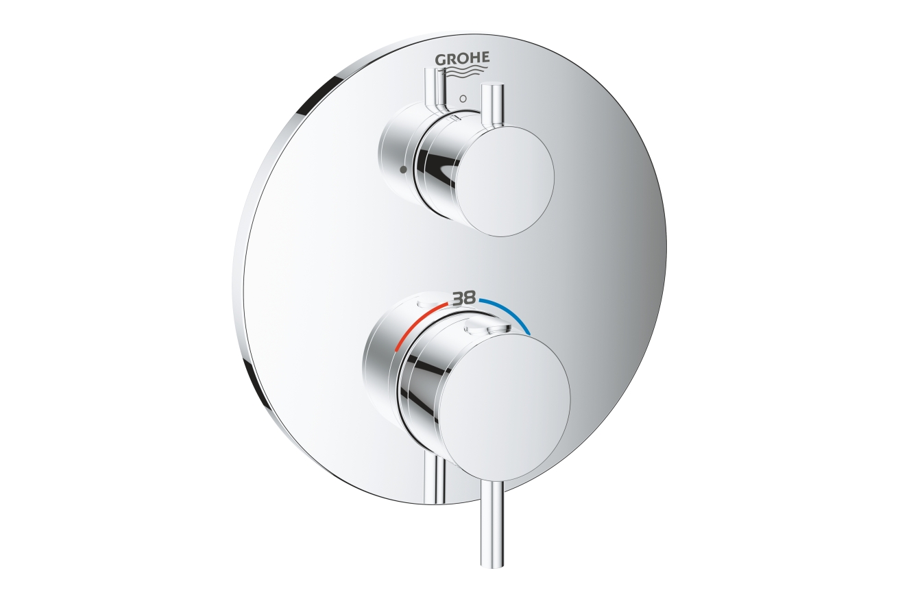 Внешняя часть термостата для душа GROHE Atrio на 2 потребителя, хром (24134003)