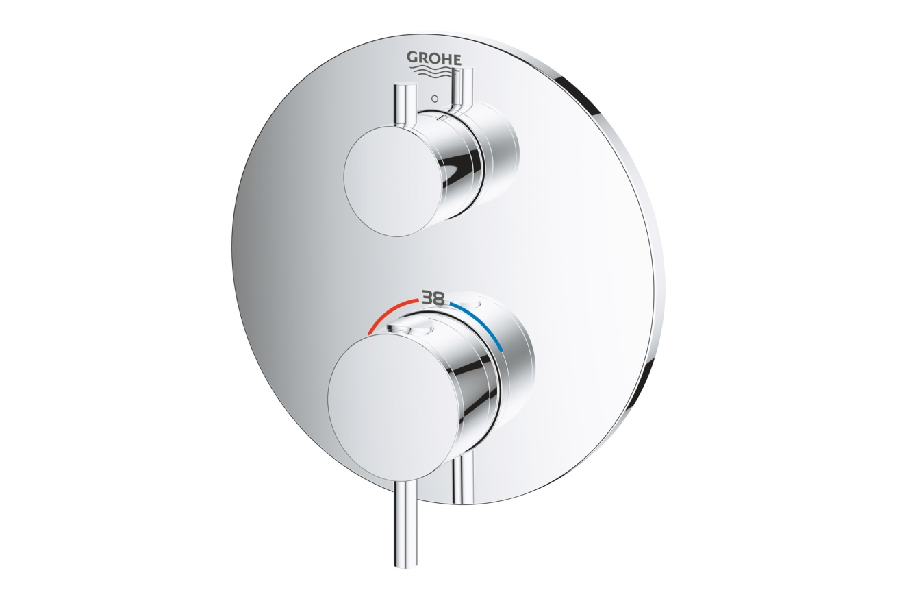 Внешняя часть термостата для душа GROHE Atrio на 2 потребителя, хром (24134003)
