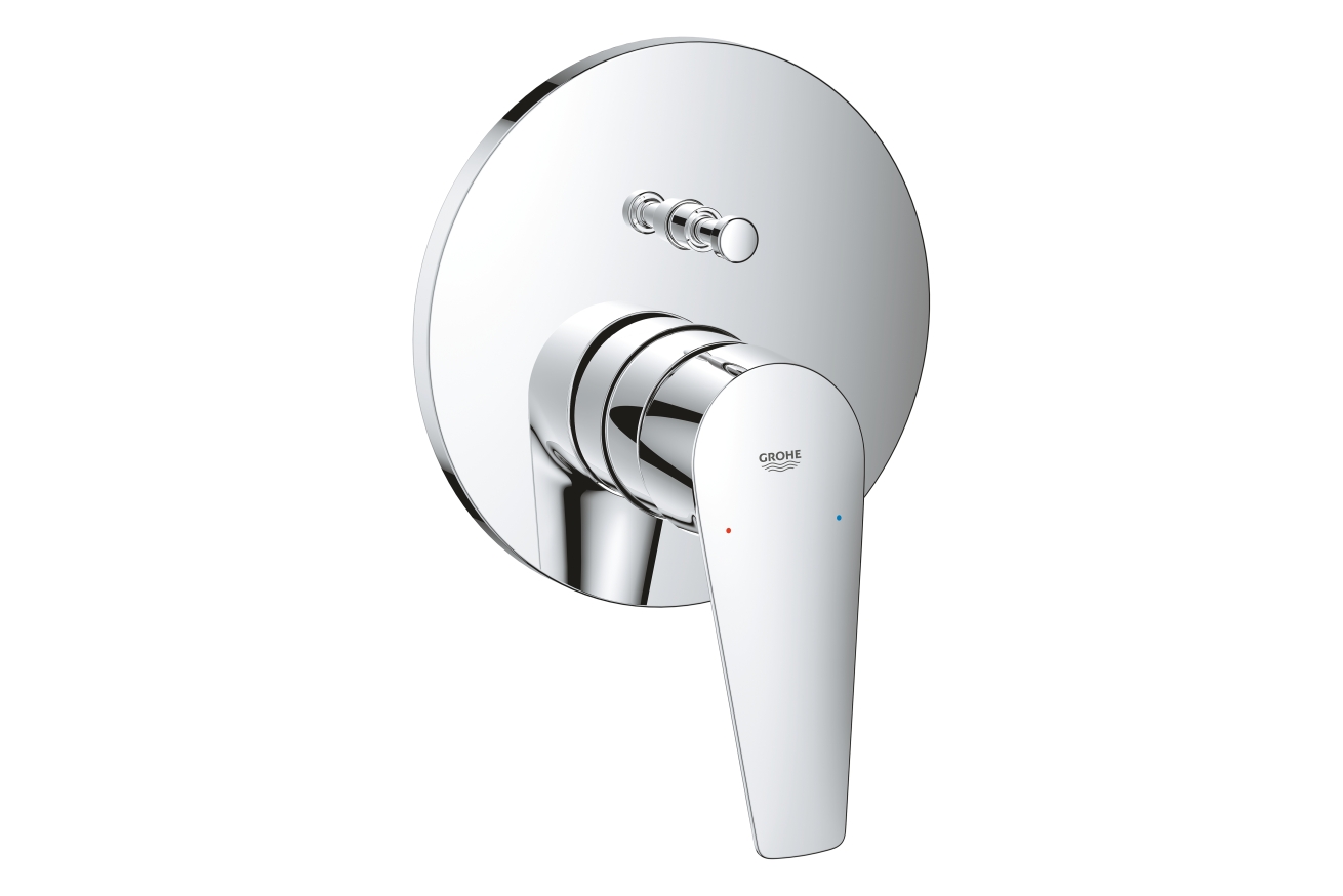 Внешняя часть смесителя для ванны GROHE BauEdge, хром (24162001)