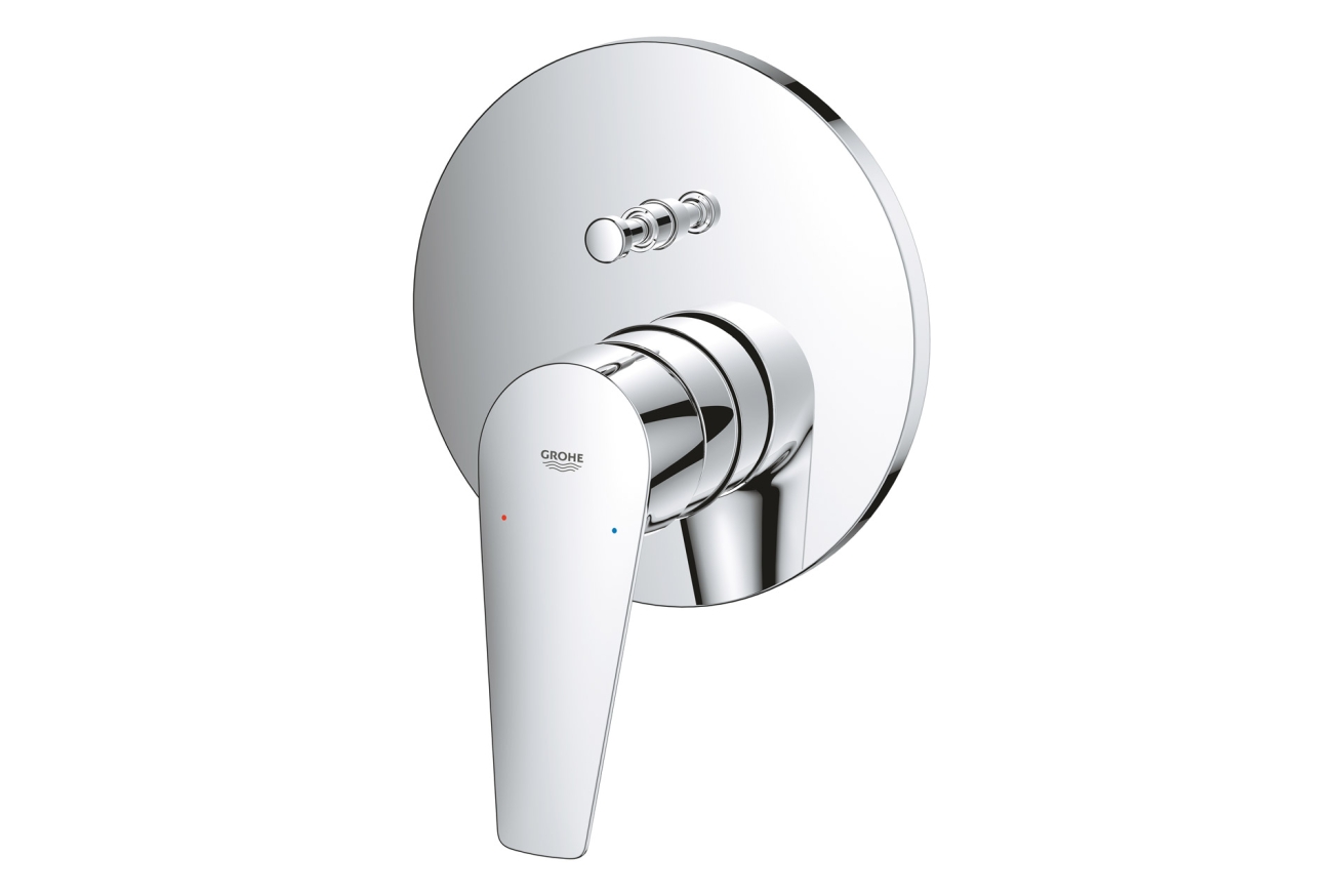 Внешняя часть смесителя для ванны GROHE BauEdge, хром (24162001)