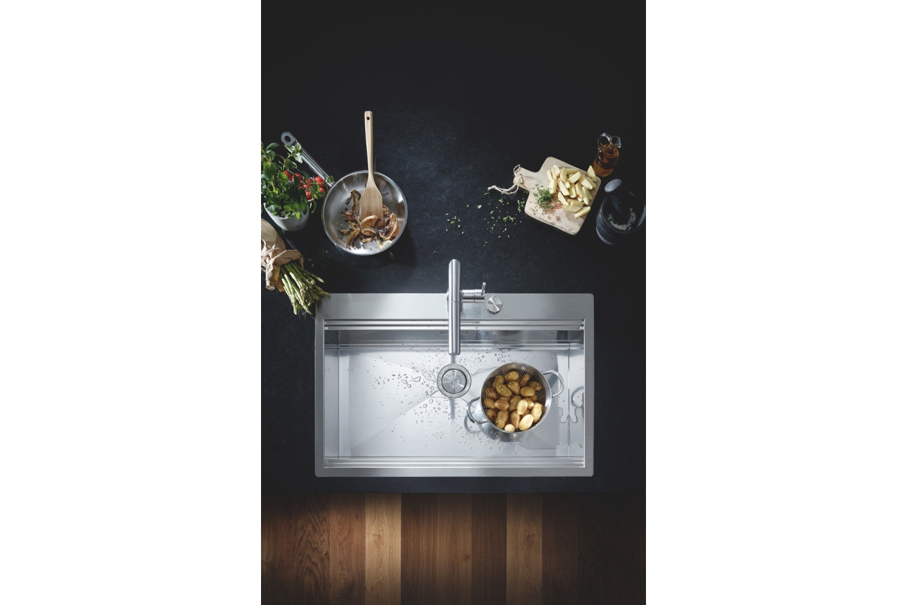 Мойка GROHE из нержавеющей стали, 1 чаша, K800 120-S 102,4/56 1.0 (31586SD0)