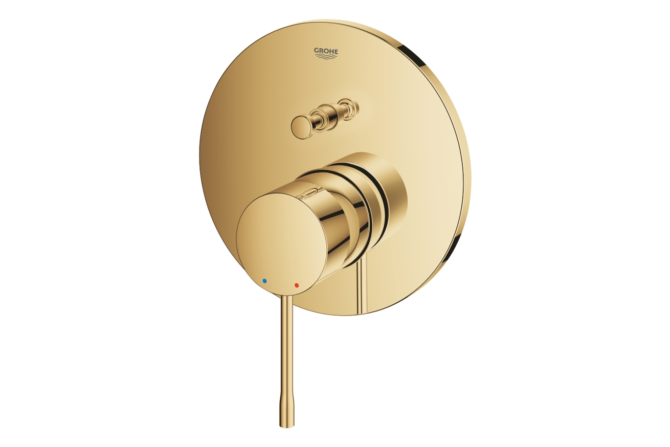 Внешняя часть смесителя для ванны GROHE Essence на 2 потребителя, холодный рассвет глянец (24167GL1)