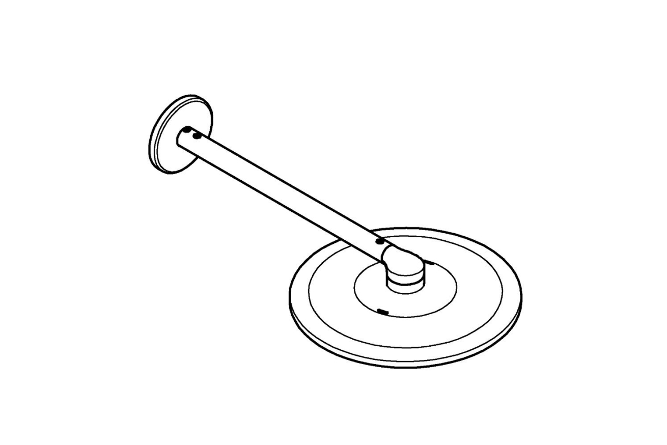 Верхний душ GROHE Rainshower SmartActive 310, 2 режима, 430 мм, теплый закат матовый (26475DL0)