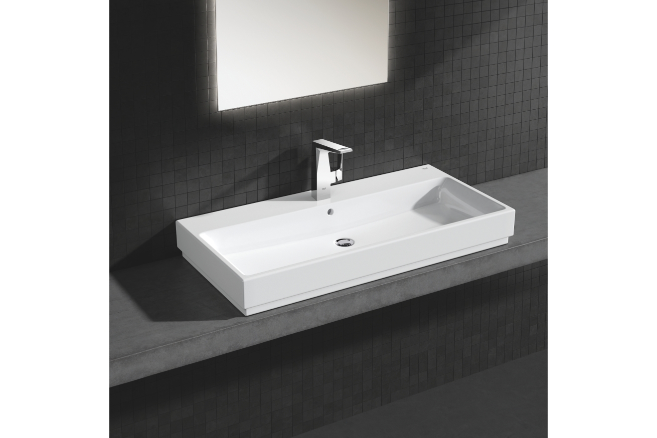 Раковина накладная GROHE Cube Ceramic 100 см, альпин-белый (3947500H)