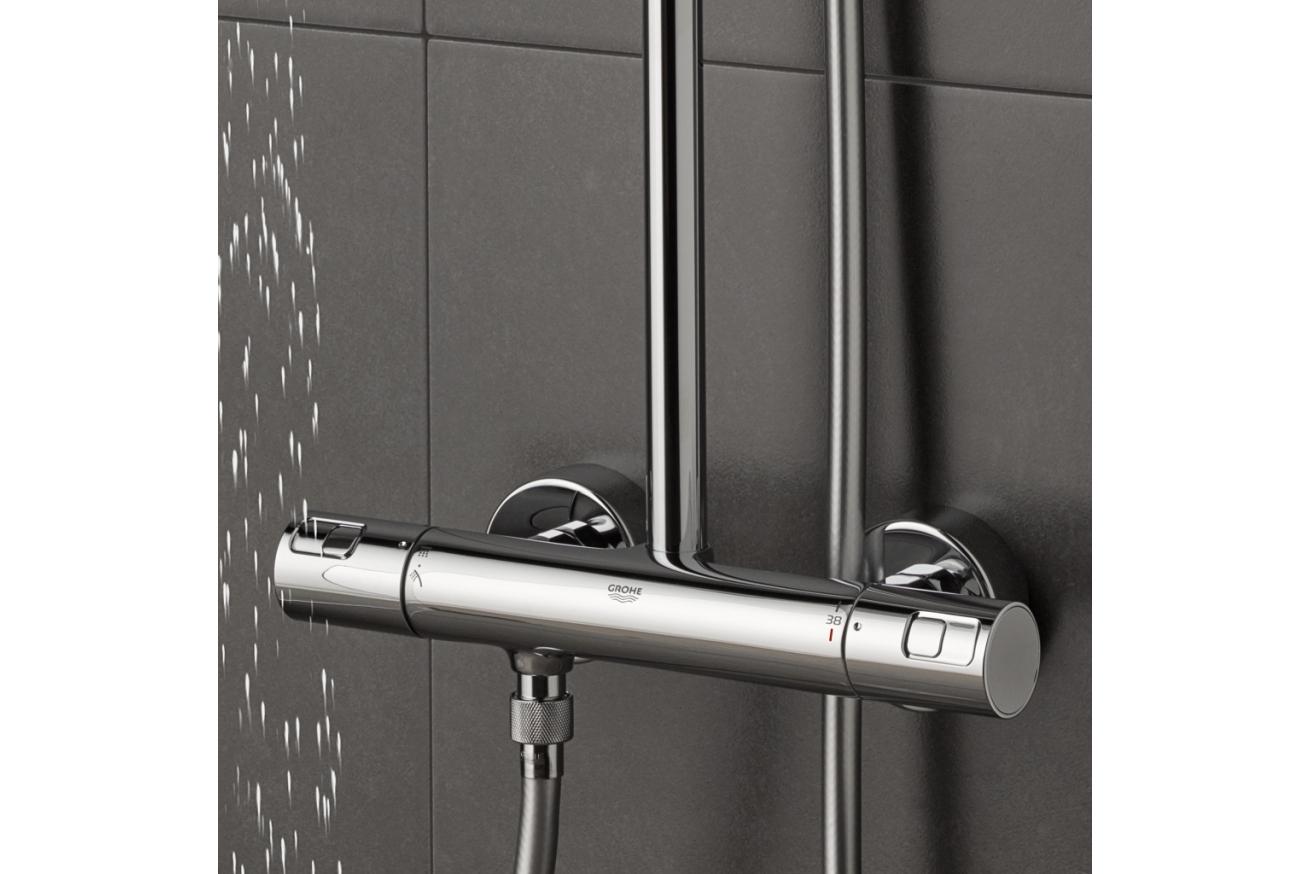 Душевая система GROHE Vitalio Joy System 180 с термостатом для душа, хром (27298001)