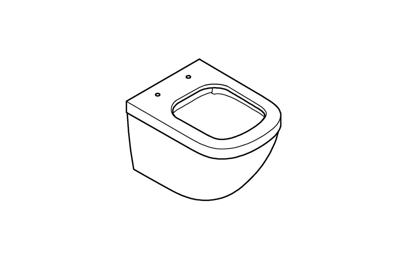 Унитаз подвесной компактный GROHE Euro Ceramic, альпин-белый (3920600H)