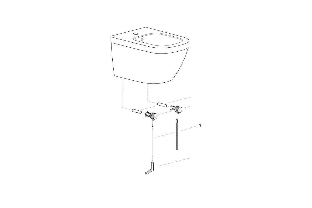 Биде подвесное с гигиеническим покрытием GROHE Euro Ceramic, альпин-белый (3920800H)