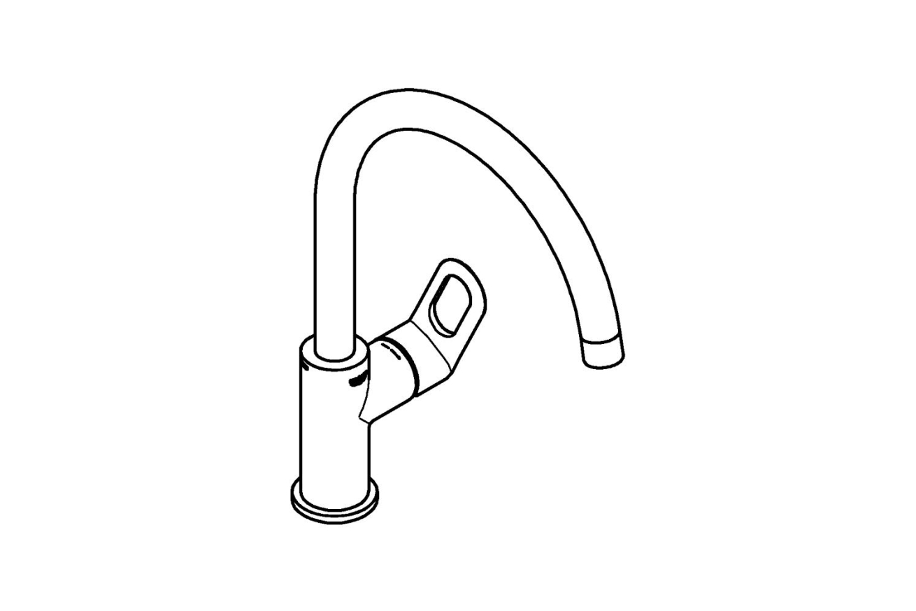 Смеситель для кухни GROHE BauLoop, хром (31368000)
