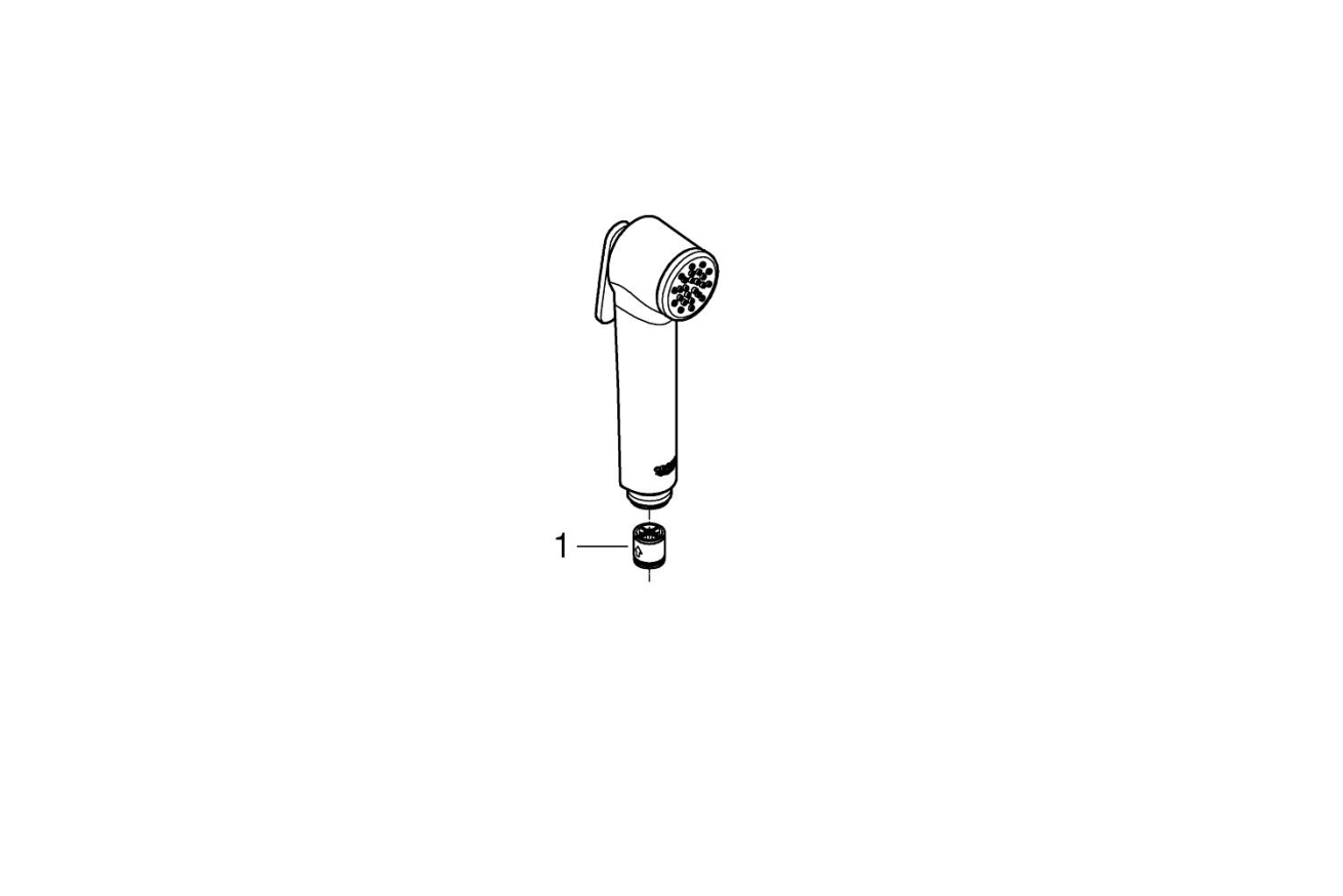 Гигиенический душ GROHE Tempesta-F 36, хром (26506000)