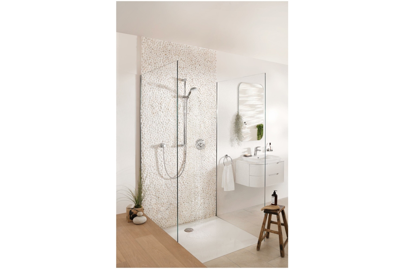 Душевой гарнитур GROHE Tempesta 100, 3 режима струи, душевая штанга 600 мм, 9,5 л/мин, хром (27644001)