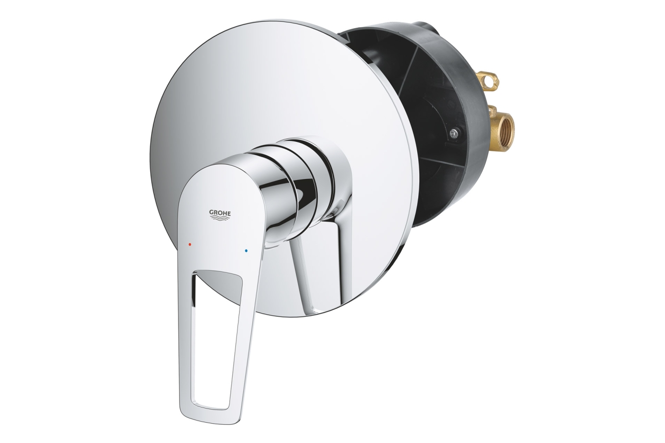 Смеситель для душа GROHE BauLoop в комплекте с монтажной частью, хром (29080001)