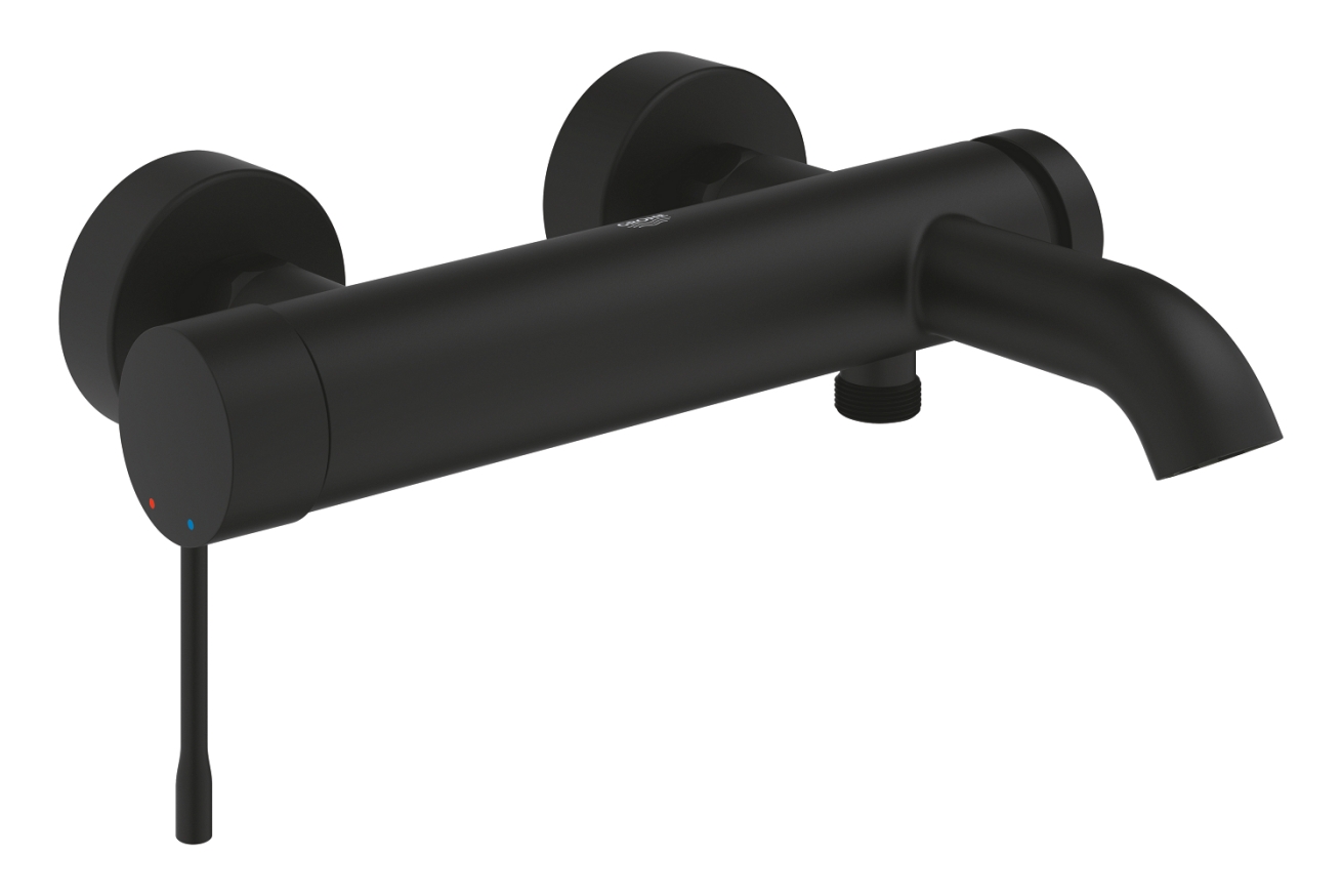Смеситель для ванны GROHE Essence, фантомный черный (25250KF1)