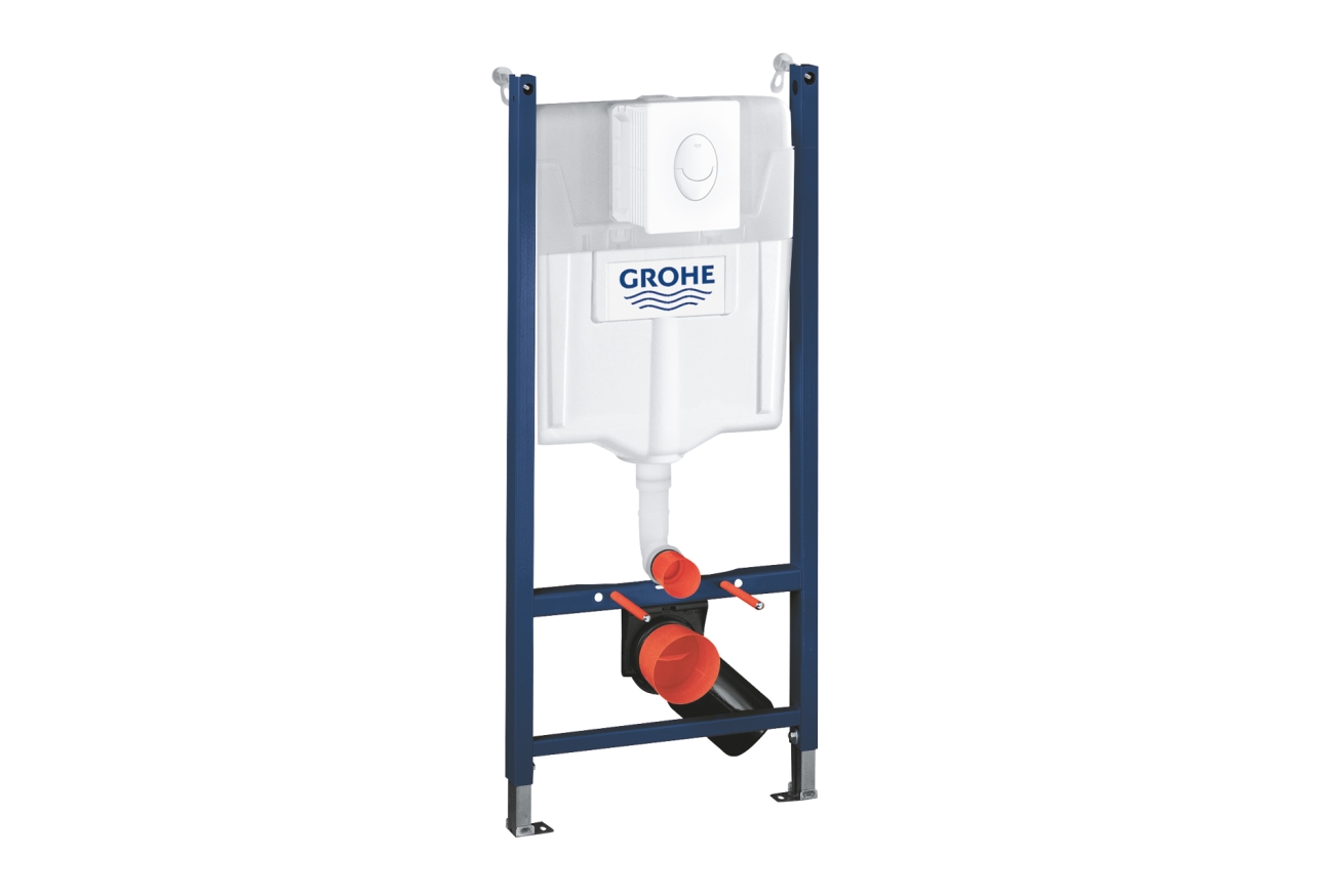 Комплект инсталляции GROHE Solido Compact 4 в 1 с подвесным унитазом Lecico Perth и сиденьем (39116000)