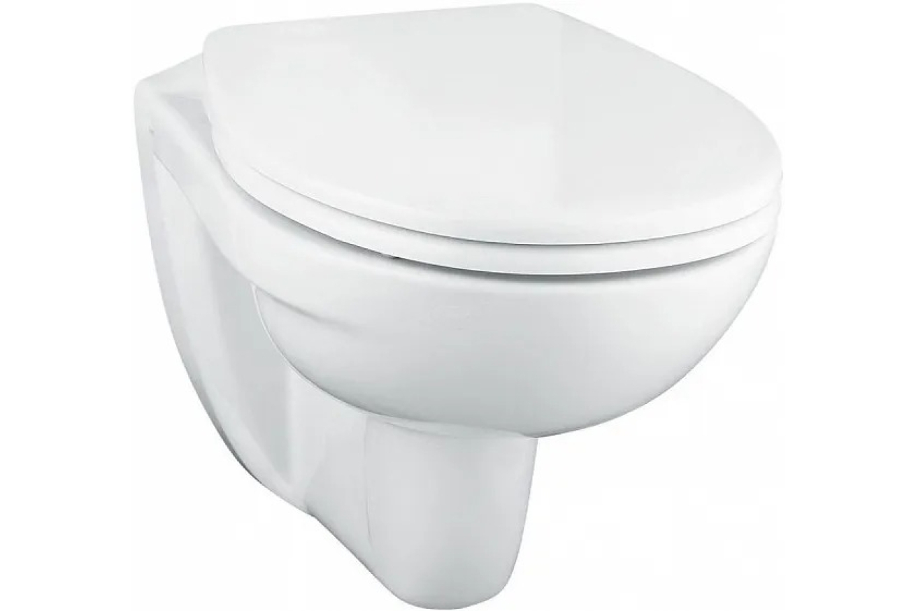 Комплект инсталляции GROHE Solido Compact 4 в 1 с подвесным унитазом Lecico Perth и сиденьем (39116000)