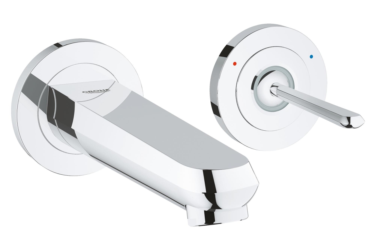 Внешняя часть смесителя для раковины GROHE Eurodisc Joy на 2 отверстия, M-Size, хром (19968000)