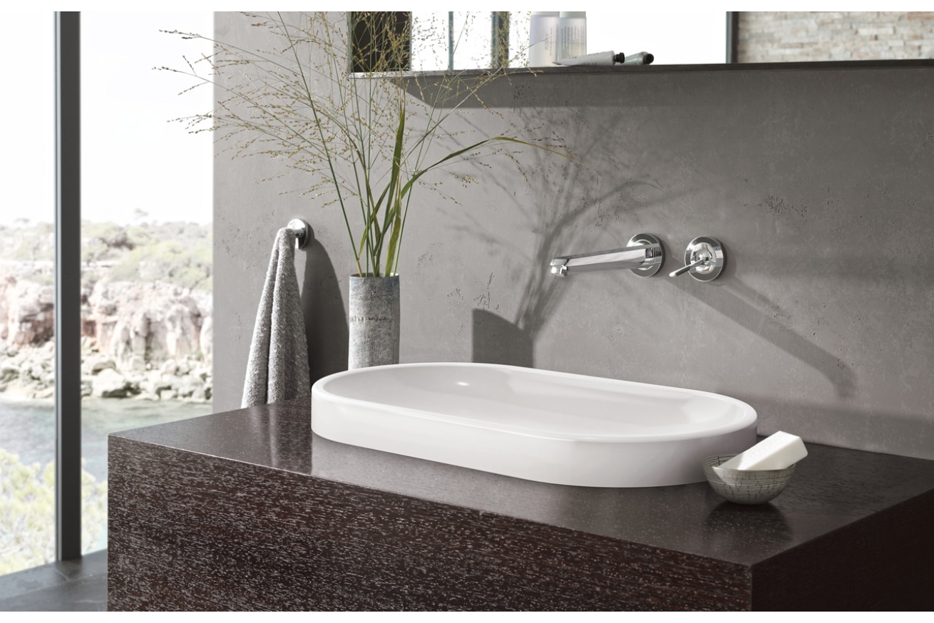 Внешняя часть смесителя для раковины GROHE Eurodisc Joy на 2 отверстия, L-Size, хром (19969000)