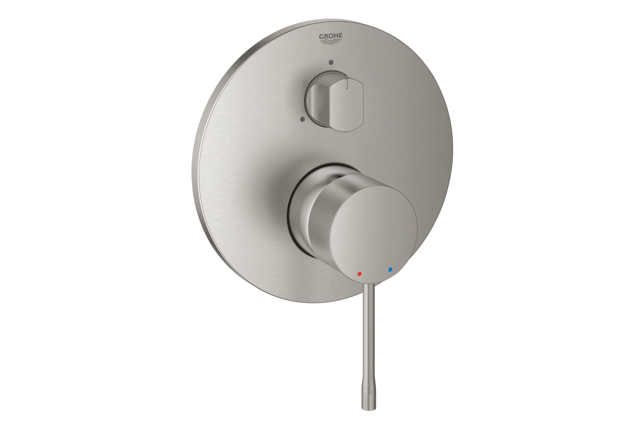 Внешняя часть смесителя для ванны GROHE Essence на 3 потребителя, суперсталь (24169DC1)