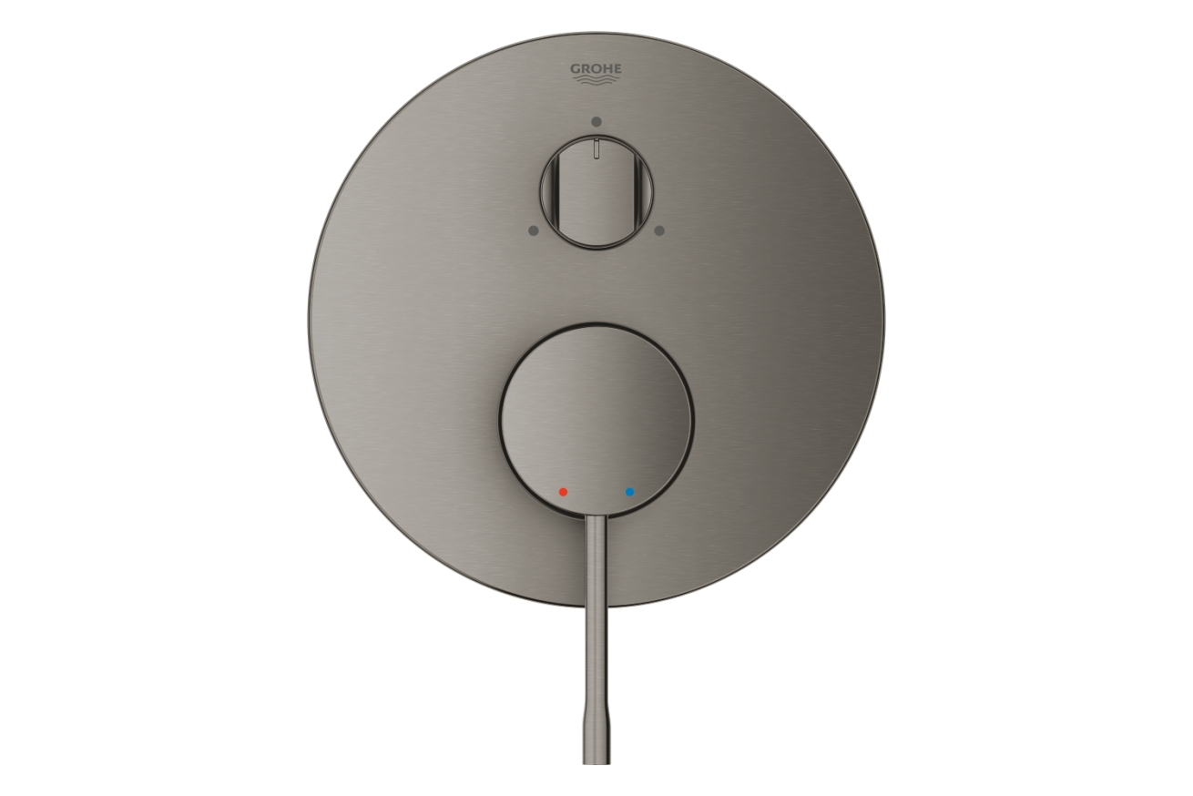 Внешняя часть смесителя для ванны GROHE Essence на 3 потребителя, темный графит матовый (24169AL1)