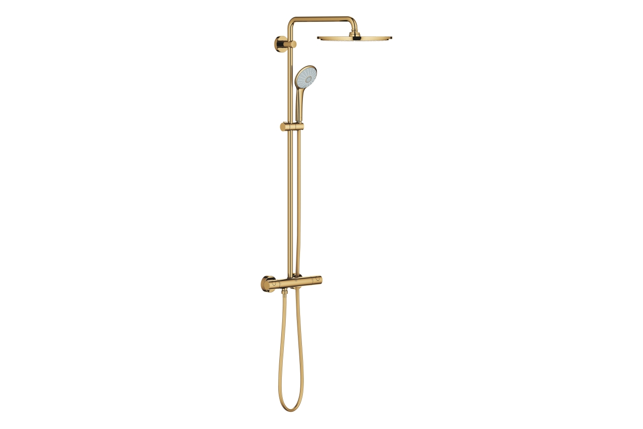 Душевая система GROHE Euphoria System 310 с термостатом для душа, холодный рассвет глянец (26075GL0)